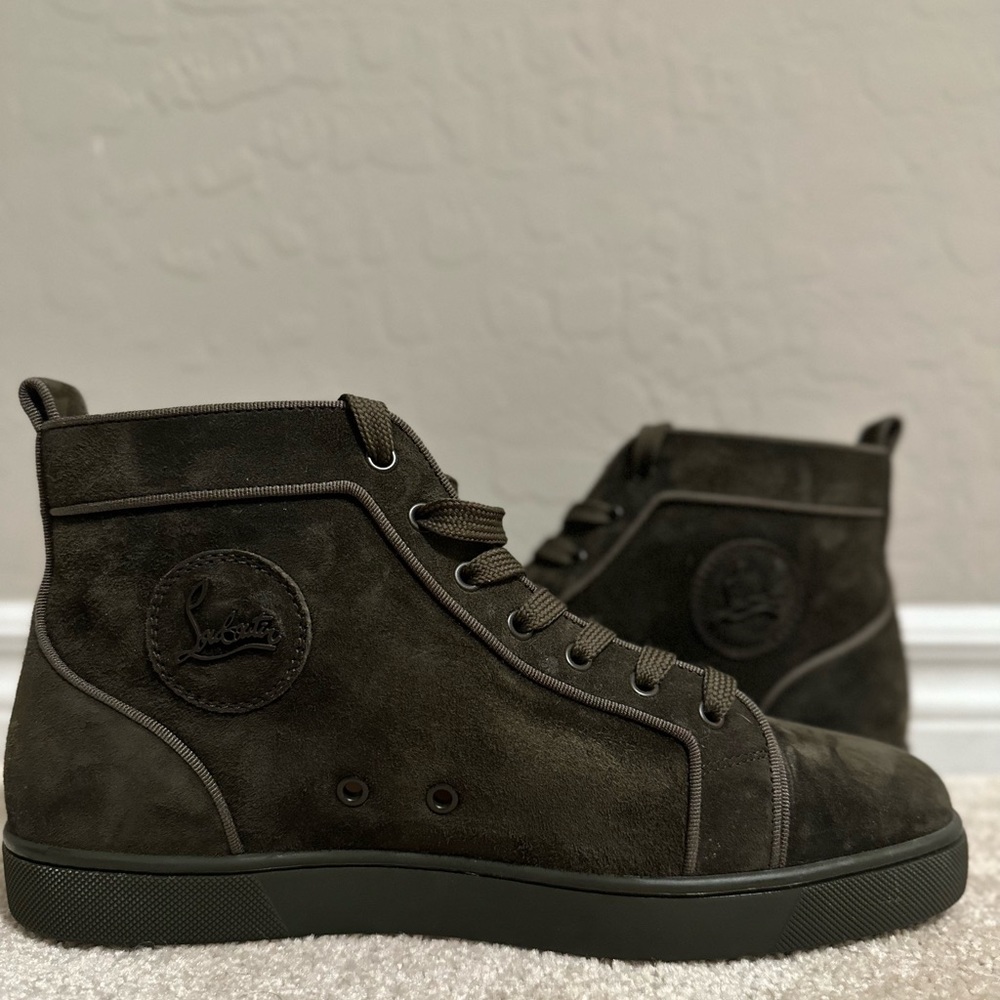 Christian Louboutin - Louis Orlato High-Top
Suede Trainers